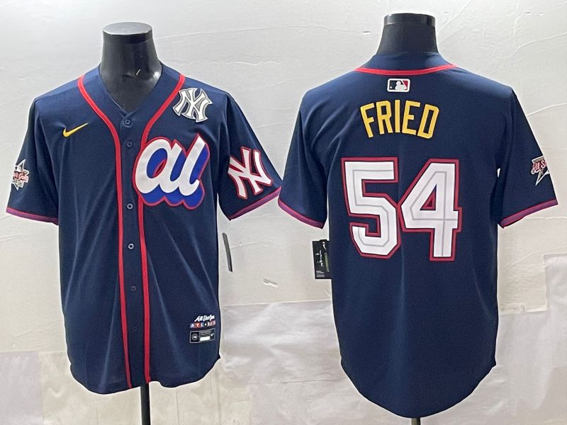 Men 2025 New York Yankees #54 Fried Drak Blue All star Nike MLB Jersey style 01->new york yankees->MLB Jersey